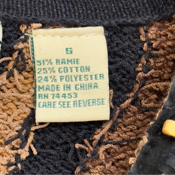 Design Options by Phillips & Jane Gordon Sweater Cardigan Size Small - Picture 9 of 12